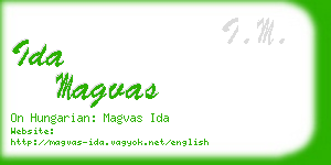 ida magvas business card